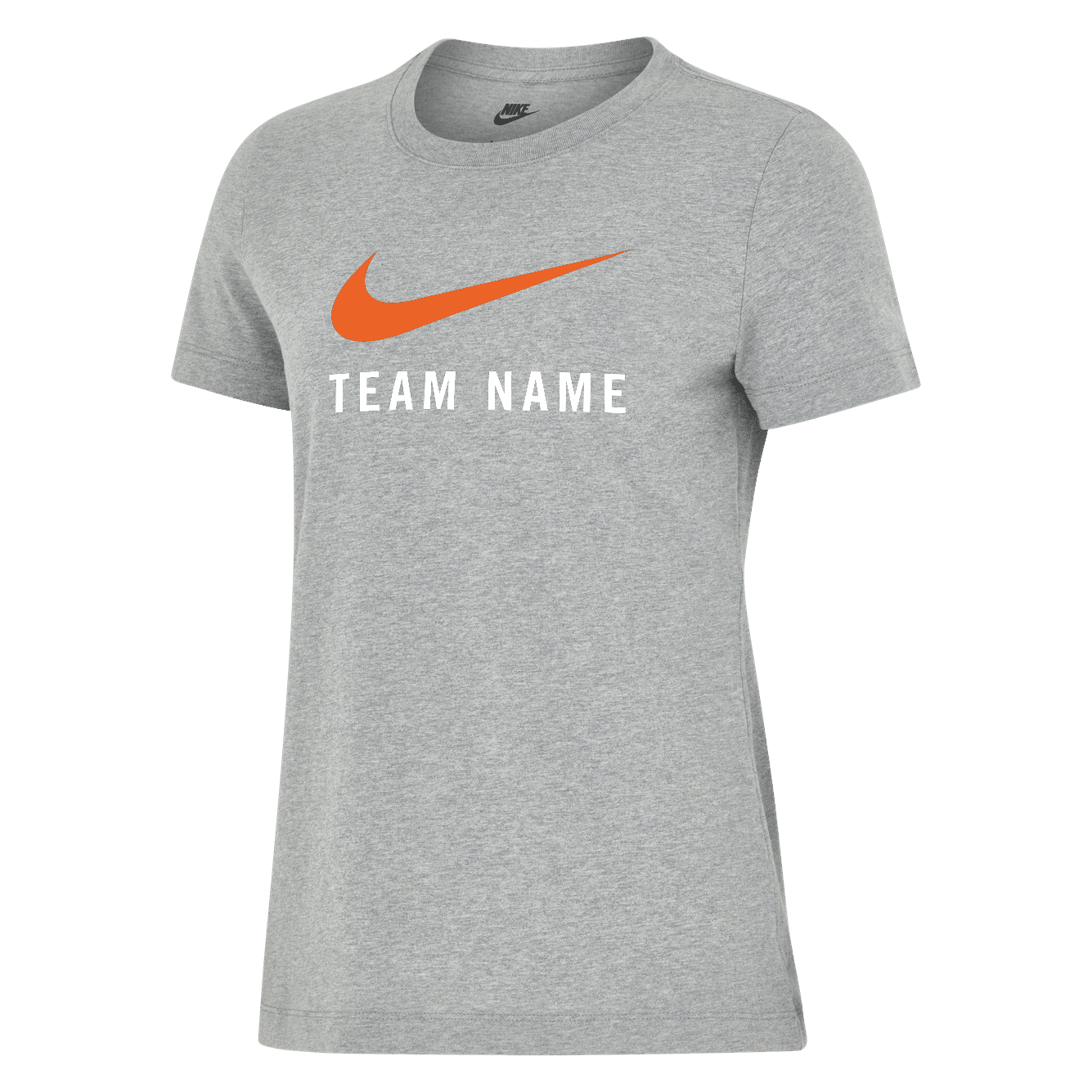 Womens Short Sleeve Cotton Tee- Dark Grey