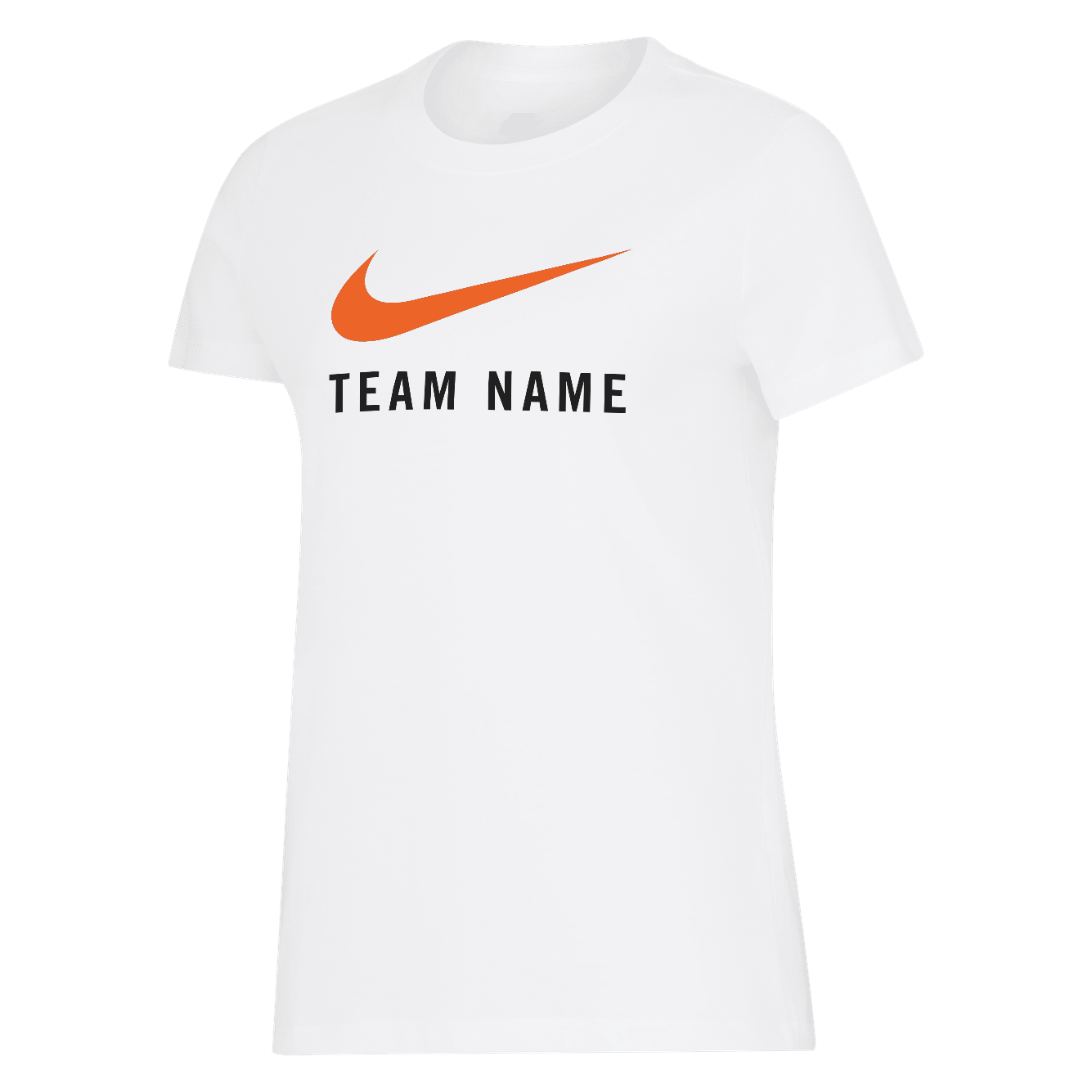 Womens Short Sleeve Cotton Tee- White