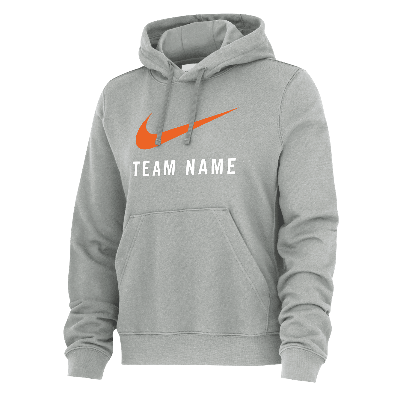 Womens Club Pull Over Hoodie- Dark Grey