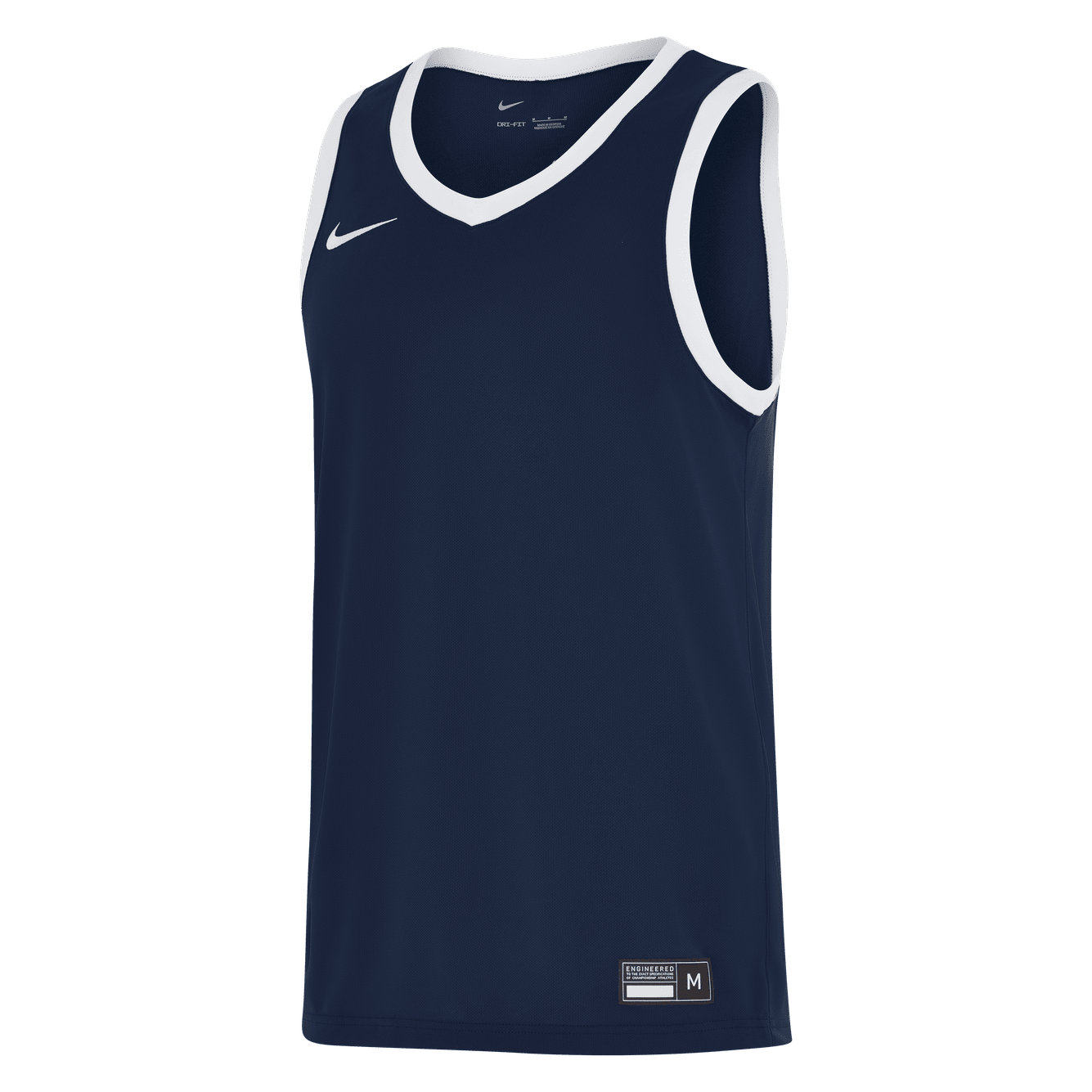 Mens Team25 Basketball Stock Jersey - Obsidian / White