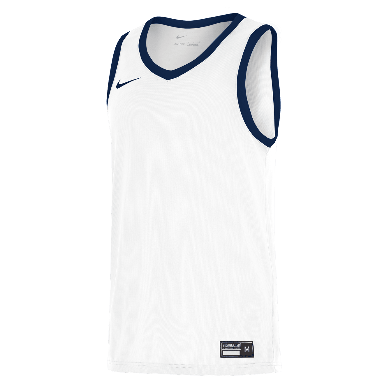 Mens Team25 Basketball Stock Jersey - White / Obsidian