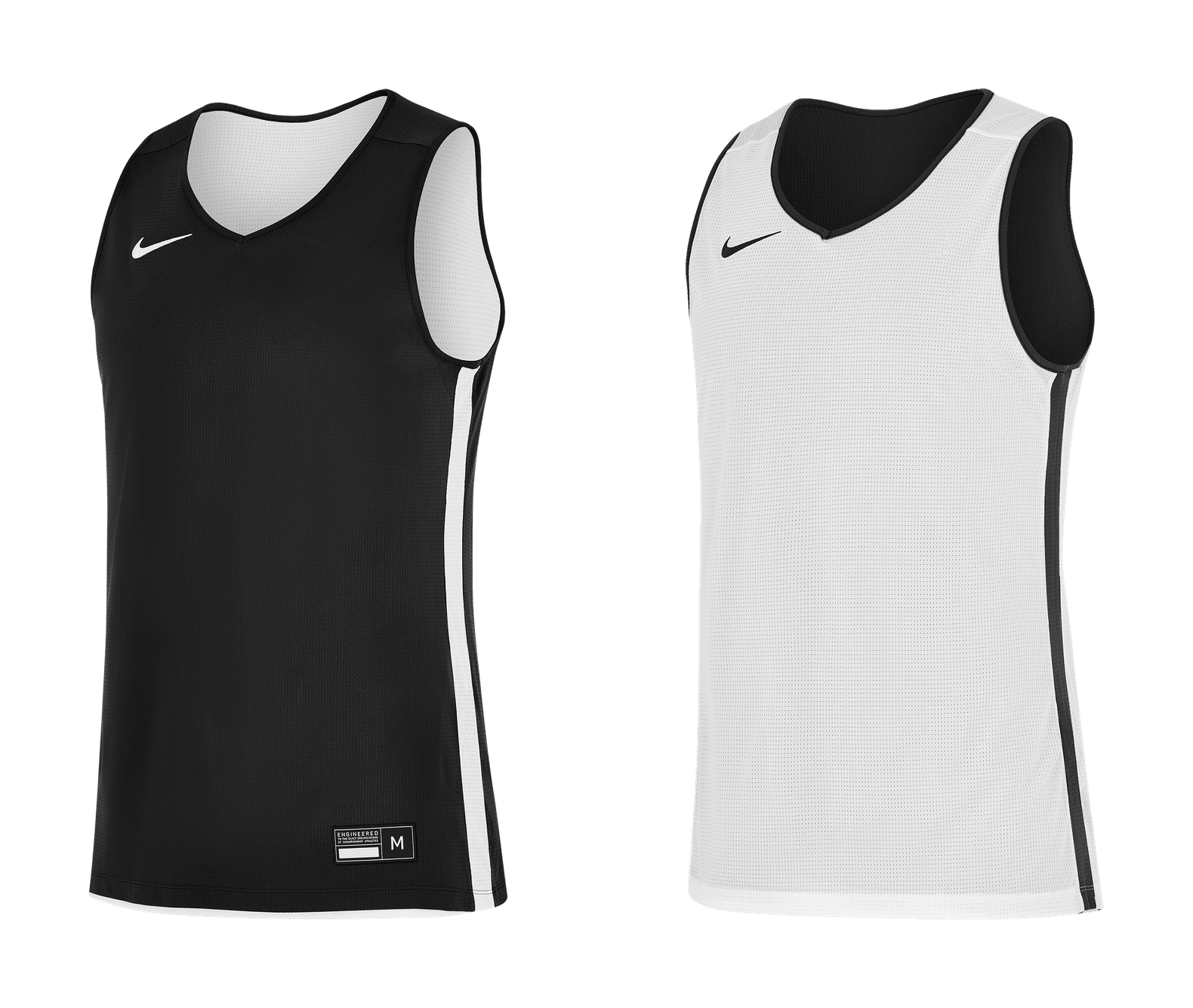 Mens Team25 Basketball Stock Reversible Jersey - Black