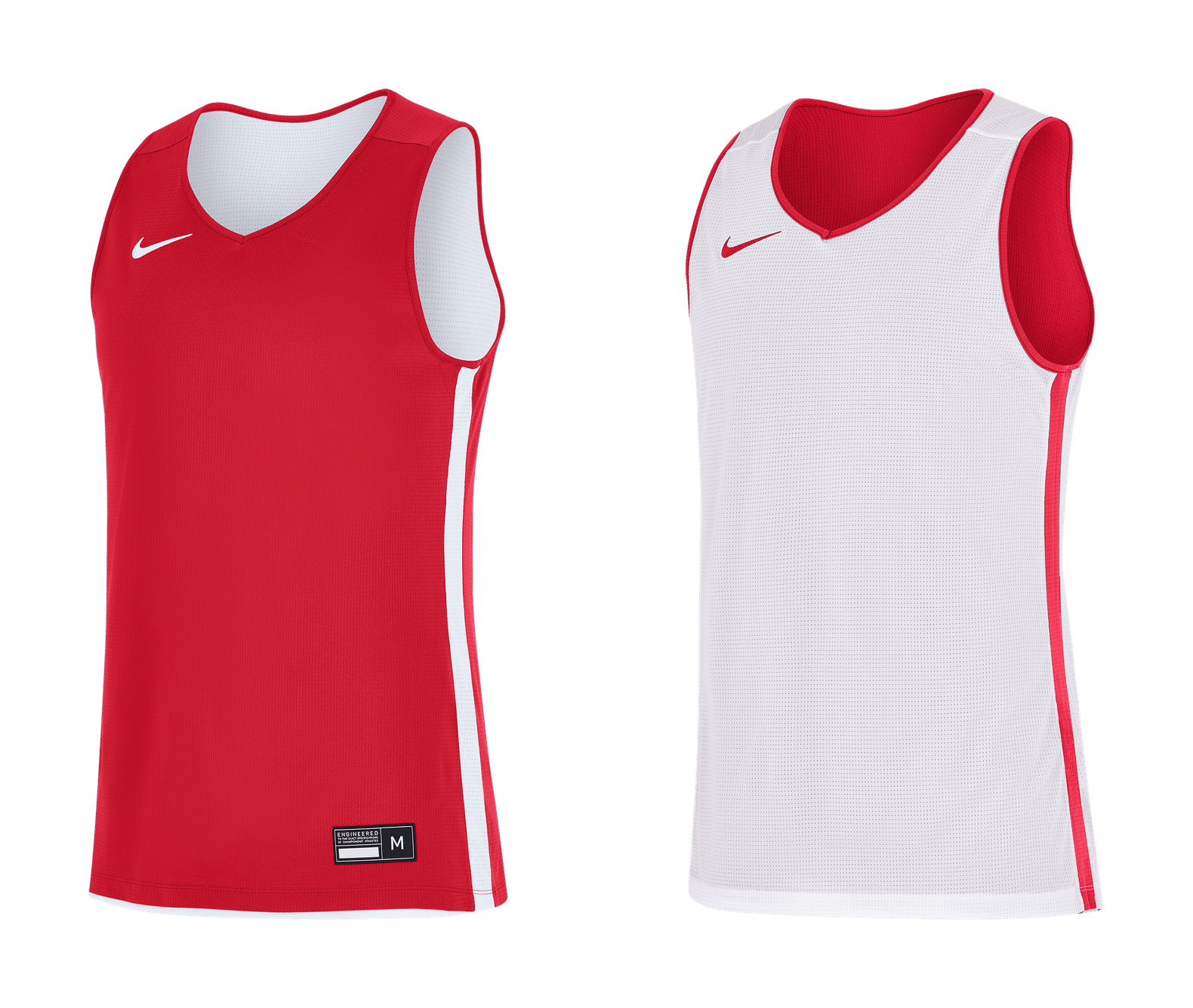 Mens Team25 Basketball Stock Reversible Jersey - University Red