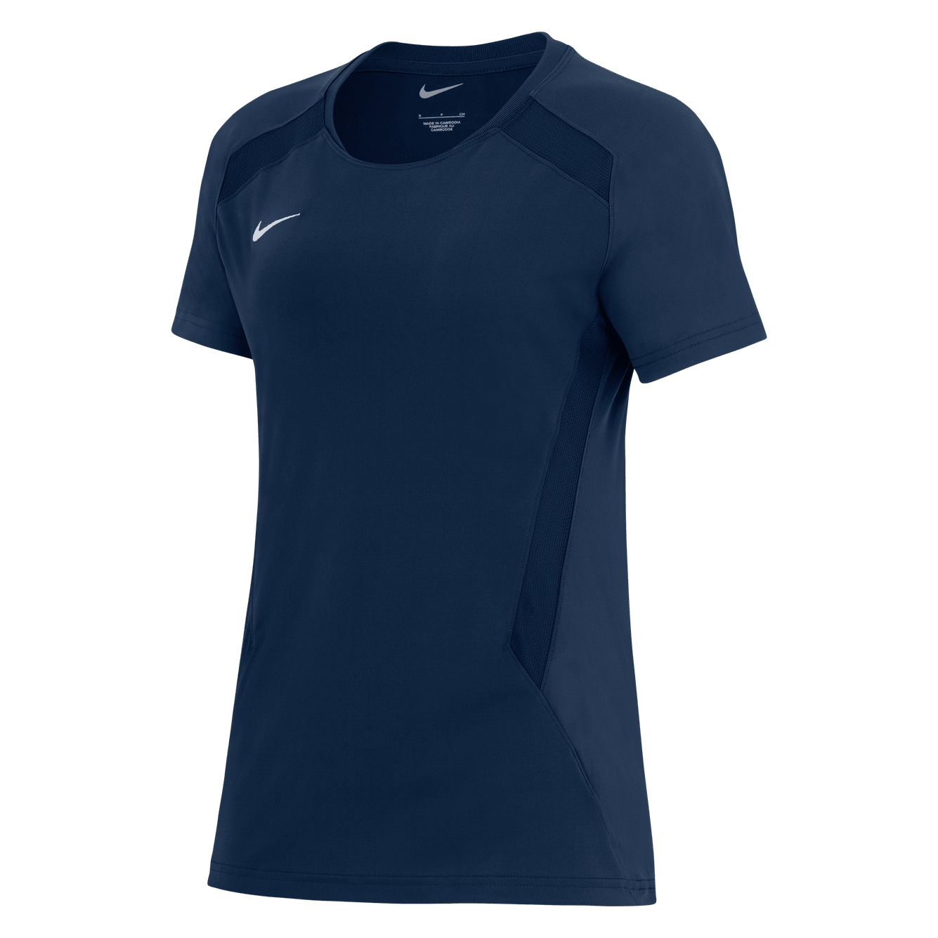 Womens Nike Training Top Short Sleeve - Obsidian