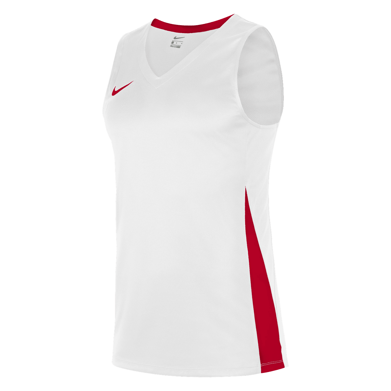 Mens Basketball Jersey - White / University Red