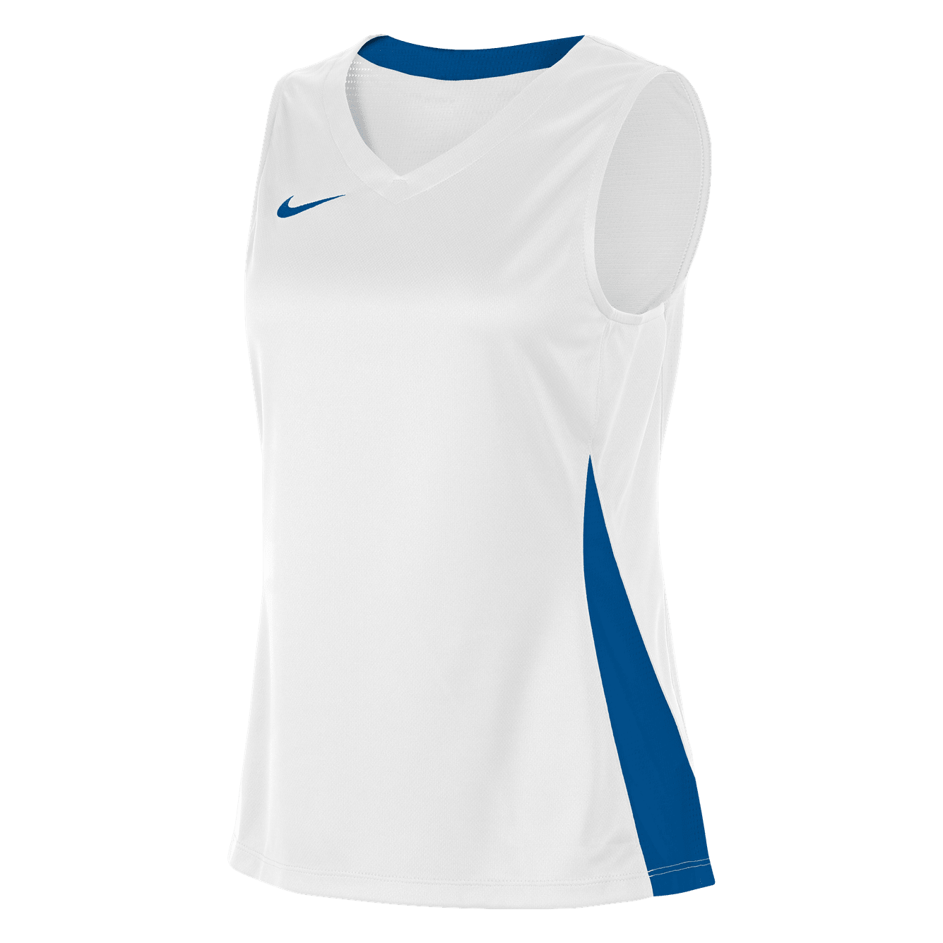 Womens Basketball Jersey - White / Royal Blue